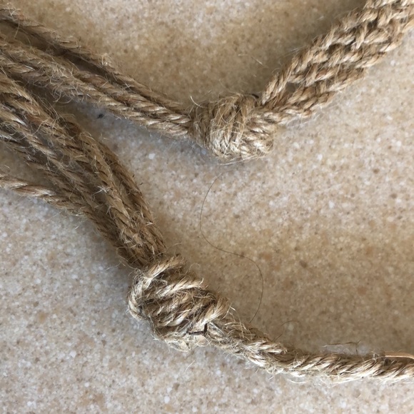 Vintage Y2K Braided Jute Boho Belt-Hippie chic - Picture 5 of 16